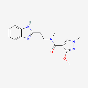 N-[2-(1H-benzimidazol-2-yl)ethyl]-3-methoxy-N,1-dimethylpyrazole-4-carboxamide