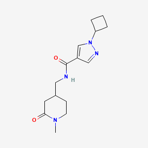 1-cyclobutyl-N-[(1-methyl-2-oxopiperidin-4-yl)methyl]pyrazole-4-carboxamide