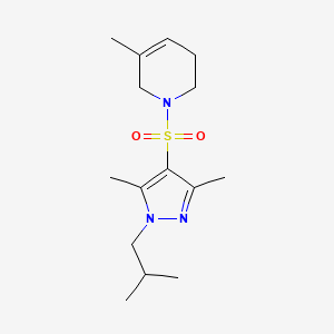 1-[3,5-dimethyl-1-(2-methylpropyl)pyrazol-4-yl]sulfonyl-5-methyl-3,6-dihydro-2H-pyridine