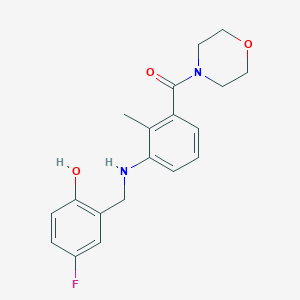 [3-[(5-Fluoro-2-hydroxyphenyl)methylamino]-2-methylphenyl]-morpholin-4-ylmethanone