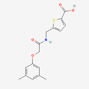 molecular formula C16H17NO4S B7448497 5-[[[2-(3,5-Dimethylphenoxy)acetyl]amino]methyl]thiophene-2-carboxylic acid 