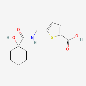 5-[[(1-Hydroxycyclohexanecarbonyl)amino]methyl]thiophene-2-carboxylic acid