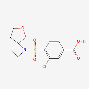 3-Chloro-4-(7-oxa-1-azaspiro[3.4]octan-1-ylsulfonyl)benzoic acid