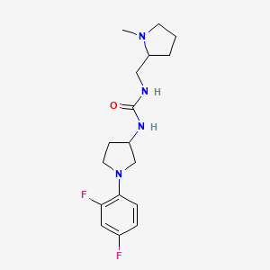 1-[1-(2,4-Difluorophenyl)pyrrolidin-3-yl]-3-[(1-methylpyrrolidin-2-yl)methyl]urea