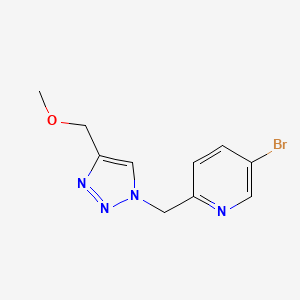 5-Bromo-2-[[4-(methoxymethyl)triazol-1-yl]methyl]pyridine