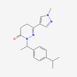 6-(1-Methylpyrazol-4-yl)-2-[1-(4-propan-2-ylphenyl)ethyl]-4,5-dihydropyridazin-3-one