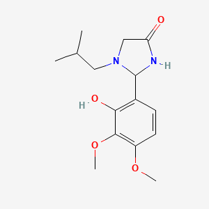 2-(2-Hydroxy-3,4-dimethoxyphenyl)-1-(2-methylpropyl)imidazolidin-4-one