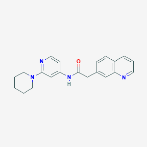 N-(2-piperidin-1-ylpyridin-4-yl)-2-quinolin-7-ylacetamide