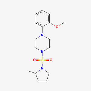 1-(2-Methoxyphenyl)-4-(2-methylpyrrolidin-1-yl)sulfonylpiperazine