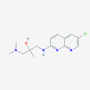 1-[(6-Chloro-1,8-naphthyridin-2-yl)amino]-3-(dimethylamino)-2-methylpropan-2-ol