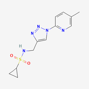 N-[[1-(5-methylpyridin-2-yl)triazol-4-yl]methyl]cyclopropanesulfonamide