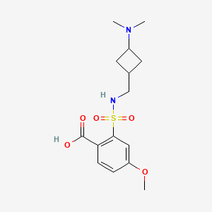 2-[[3-(Dimethylamino)cyclobutyl]methylsulfamoyl]-4-methoxybenzoic acid