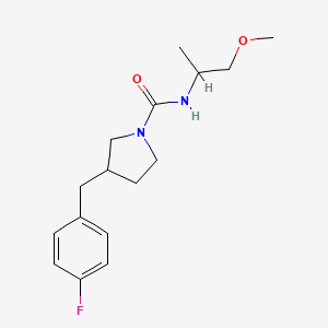 3-[(4-fluorophenyl)methyl]-N-(1-methoxypropan-2-yl)pyrrolidine-1-carboxamide