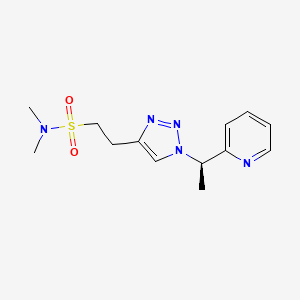 N,N-dimethyl-2-[1-[(1R)-1-pyridin-2-ylethyl]triazol-4-yl]ethanesulfonamide