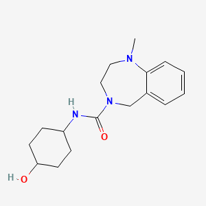 N-(4-hydroxycyclohexyl)-1-methyl-3,5-dihydro-2H-1,4-benzodiazepine-4-carboxamide