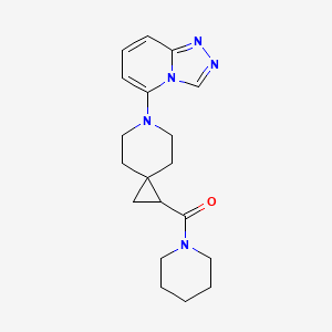 Piperidin-1-yl-[6-([1,2,4]triazolo[4,3-a]pyridin-5-yl)-6-azaspiro[2.5]octan-2-yl]methanone