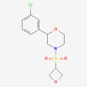 2-(3-Chlorophenyl)-4-(oxetan-3-ylsulfonyl)morpholine