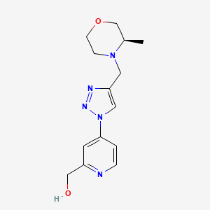 [4-[4-[[(3R)-3-methylmorpholin-4-yl]methyl]triazol-1-yl]pyridin-2-yl]methanol