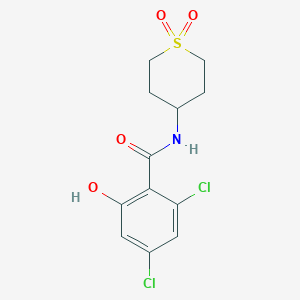 2,4-dichloro-N-(1,1-dioxothian-4-yl)-6-hydroxybenzamide