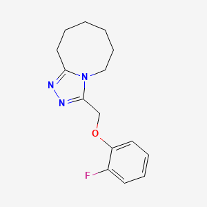 3-[(2-Fluorophenoxy)methyl]-5,6,7,8,9,10-hexahydro-[1,2,4]triazolo[4,3-a]azocine