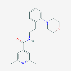 2,6-dimethyl-N-[2-(2-morpholin-4-ylphenyl)ethyl]pyridine-4-carboxamide