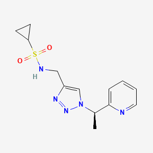 N-[[1-[(1R)-1-pyridin-2-ylethyl]triazol-4-yl]methyl]cyclopropanesulfonamide