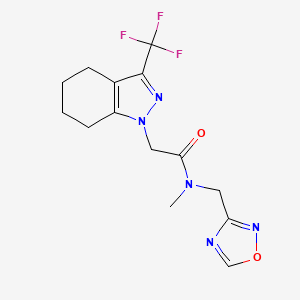 N-methyl-N-(1,2,4-oxadiazol-3-ylmethyl)-2-[3-(trifluoromethyl)-4,5,6,7-tetrahydroindazol-1-yl]acetamide