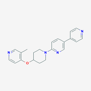 2-[4-(3-Methylpyridin-4-yl)oxypiperidin-1-yl]-5-pyridin-4-ylpyridine