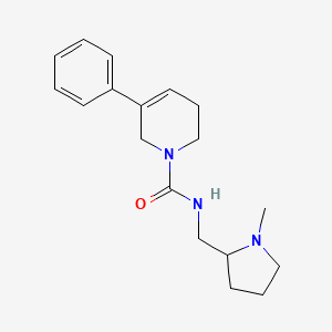 N-[(1-methylpyrrolidin-2-yl)methyl]-5-phenyl-3,6-dihydro-2H-pyridine-1-carboxamide