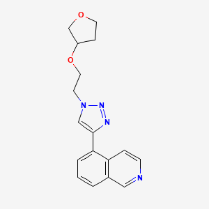 5-[1-[2-(Oxolan-3-yloxy)ethyl]triazol-4-yl]isoquinoline