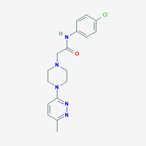 N-(4-chlorophenyl)-2-[4-(6-methylpyridazin-3-yl)piperazin-1-yl]acetamide