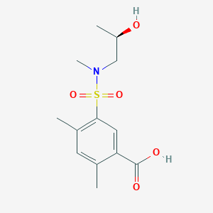 5-[[(2R)-2-hydroxypropyl]-methylsulfamoyl]-2,4-dimethylbenzoic acid