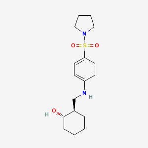 (1S,2R)-2-[(4-pyrrolidin-1-ylsulfonylanilino)methyl]cyclohexan-1-ol