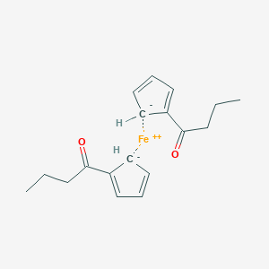 molecular formula C18H22FeO2 B074496 1-环戊-1,3-二烯-1-基丁-1-酮；铁(2+) CAS No. 1274-06-2