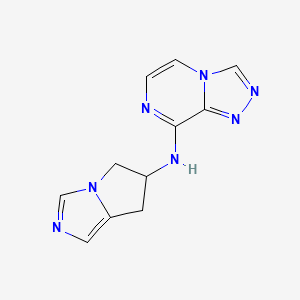 N-(6,7-dihydro-5H-pyrrolo[1,2-c]imidazol-6-yl)-[1,2,4]triazolo[4,3-a]pyrazin-8-amine