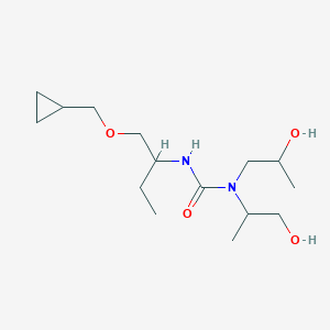 3-[1-(Cyclopropylmethoxy)butan-2-yl]-1-(1-hydroxypropan-2-yl)-1-(2-hydroxypropyl)urea