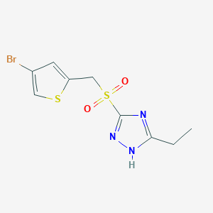 3-[(4-bromothiophen-2-yl)methylsulfonyl]-5-ethyl-1H-1,2,4-triazole