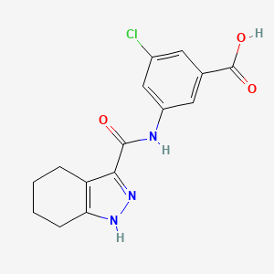 3-chloro-5-(4,5,6,7-tetrahydro-1H-indazole-3-carbonylamino)benzoic acid