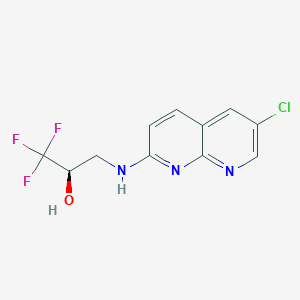(2R)-3-[(6-chloro-1,8-naphthyridin-2-yl)amino]-1,1,1-trifluoropropan-2-ol