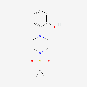 2-(4-Cyclopropylsulfonylpiperazin-1-yl)phenol