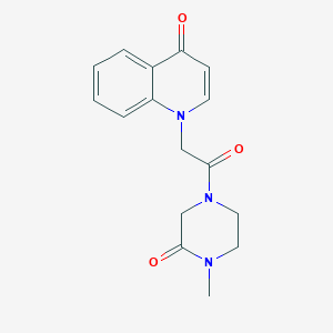 molecular formula C16H17N3O3 B7450168 1-[2-(4-Methyl-3-oxopiperazin-1-yl)-2-oxoethyl]quinolin-4-one 
