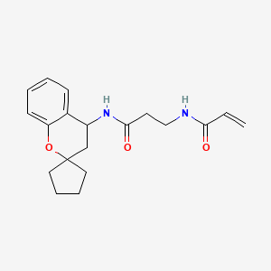 N-[2-({3,4-dihydrospiro[1-benzopyran-2,1'-cyclopentan]-4-yl}carbamoyl)ethyl]prop-2-enamide