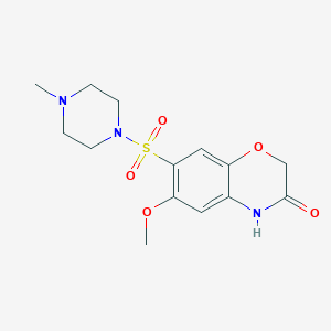 6-methoxy-7-(4-methylpiperazin-1-yl)sulfonyl-4H-1,4-benzoxazin-3-one