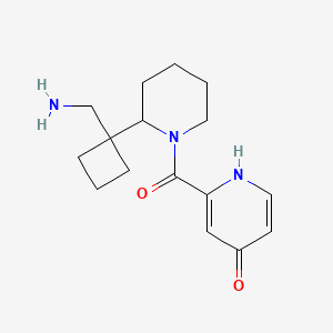 2-[2-[1-(aminomethyl)cyclobutyl]piperidine-1-carbonyl]-1H-pyridin-4-one