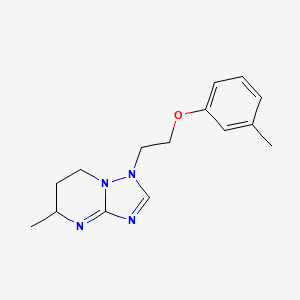 5-methyl-1-[2-(3-methylphenoxy)ethyl]-6,7-dihydro-5H-[1,2,4]triazolo[1,5-a]pyrimidine