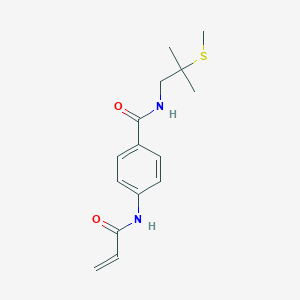 N-[2-methyl-2-(methylsulfanyl)propyl]-4-(prop-2-enamido)benzamide