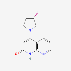 4-[(3S)-3-fluoropyrrolidin-1-yl]-1H-1,8-naphthyridin-2-one