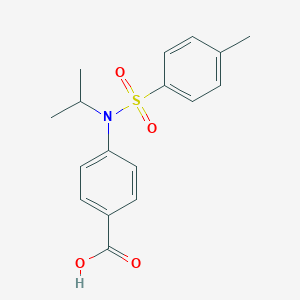 molecular formula C17H19NO4S B7450438 4-(N-Isopropyl-4-methylphenylsulfonamido)benzoic Acid 