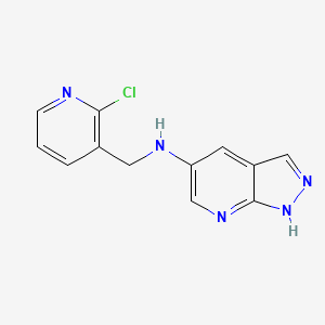 N-[(2-chloropyridin-3-yl)methyl]-1H-pyrazolo[3,4-b]pyridin-5-amine