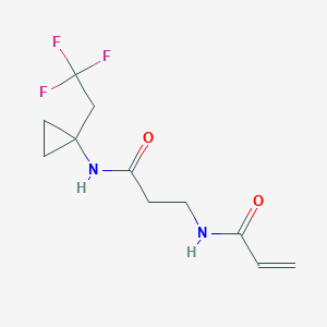 N-(2-{[1-(2,2,2-trifluoroethyl)cyclopropyl]carbamoyl}ethyl)prop-2-enamide